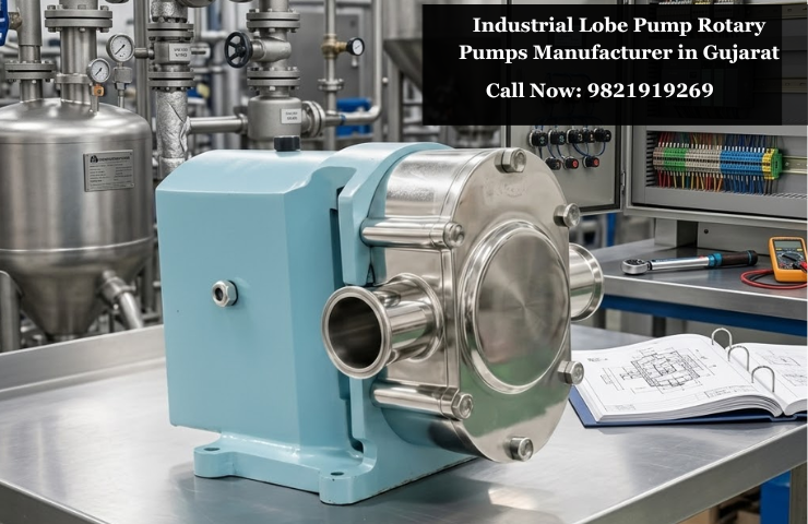 Industrial Lobe Pump Rotary Pumps Manufacturer in Gujarat